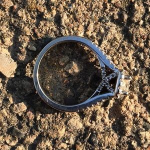 Princess Cut White Gold Diamond Engagement Ring